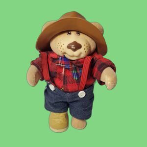 Furskin Teddy Bear Farrel Vintage 1980 Xavier Roberts Flocked Animal Figurine
